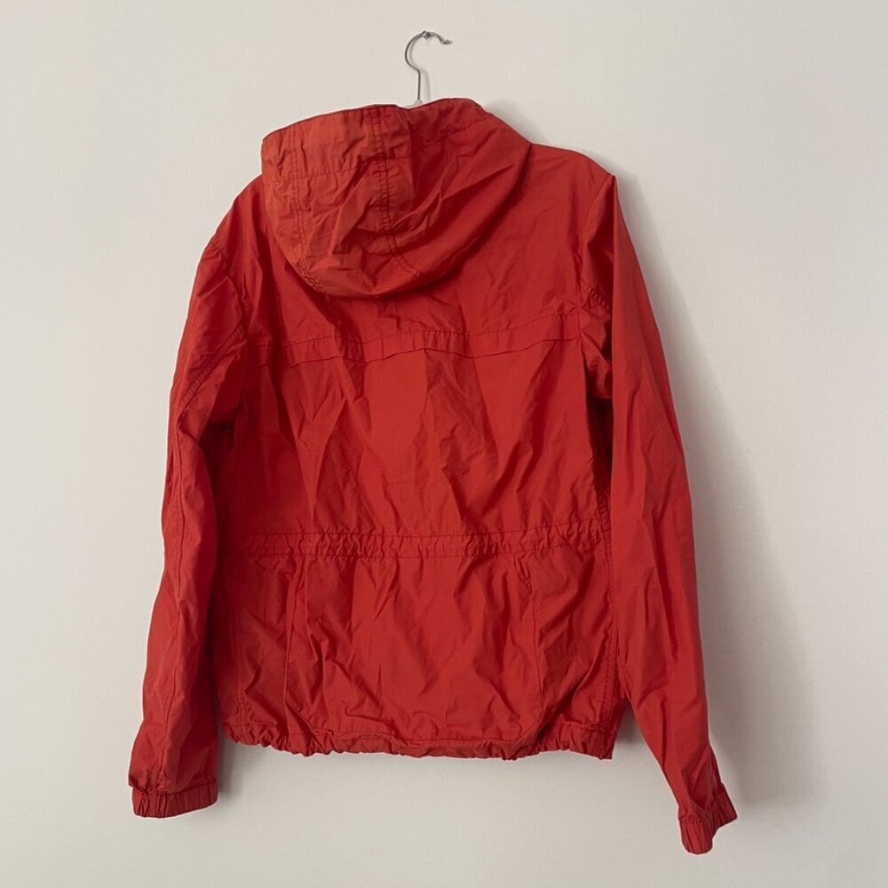 COACH Jacket Women Small Orange Hooded Full Zip Windbreaker Outdoor Designer - Picture 12 of 16